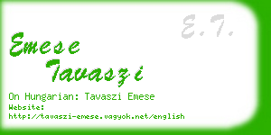 emese tavaszi business card